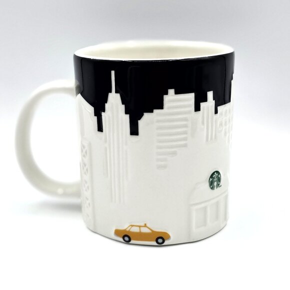 Starbucks New York City Collector Series Mug Skyline Taxi Ceramic 2012 Coffee Cu - Picture 1 of 9
